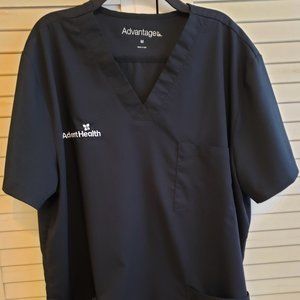 Advantage by UA w/ Advent logo scrub top